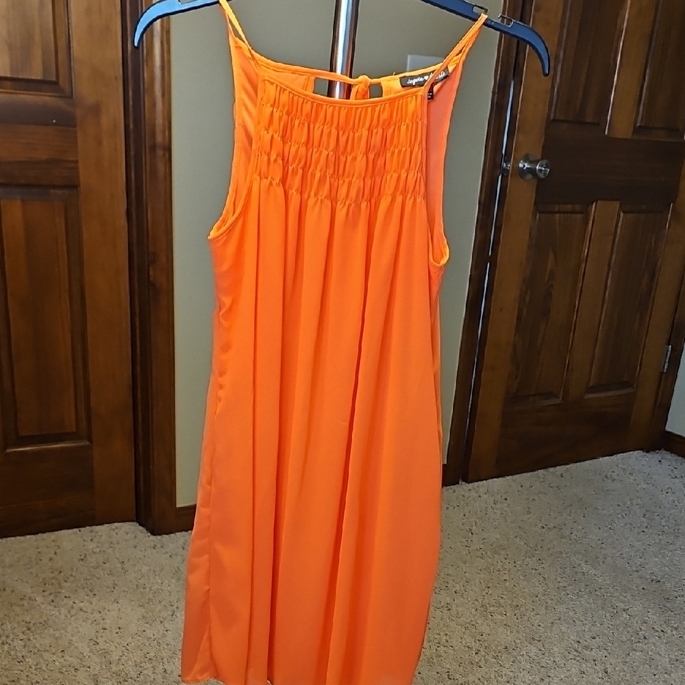 Orange Sleeveless Dress